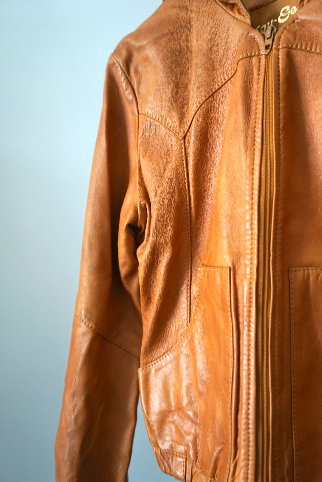 Leather foodie jacket