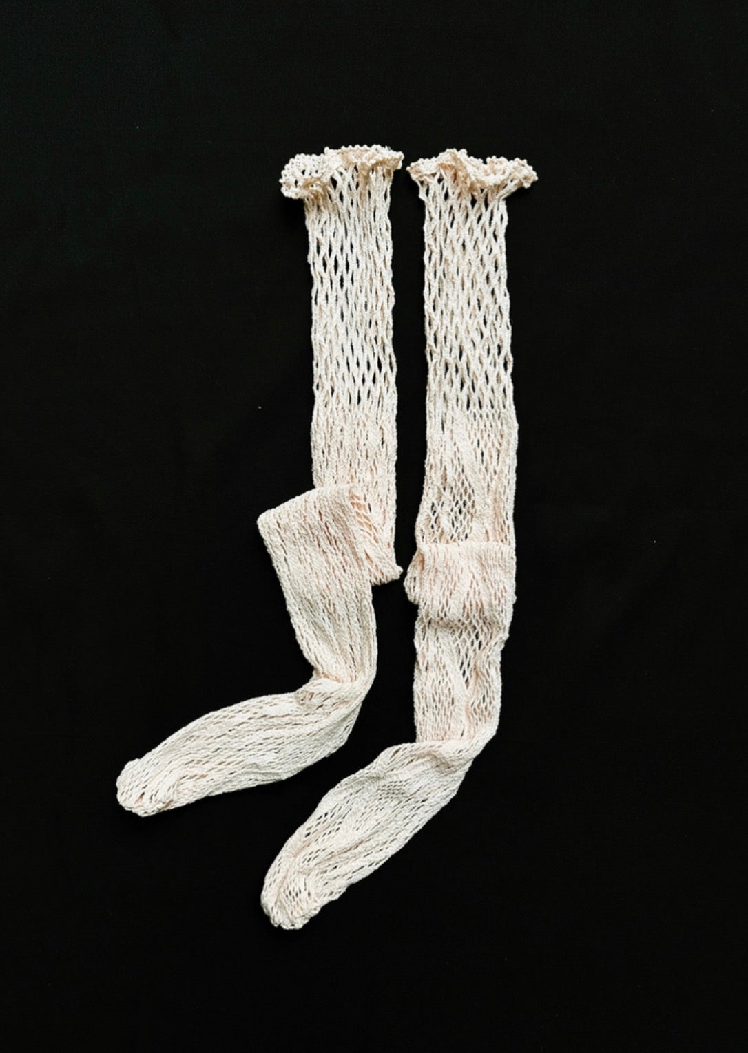 【EUCHRONIA】Stretch Lace High Socks