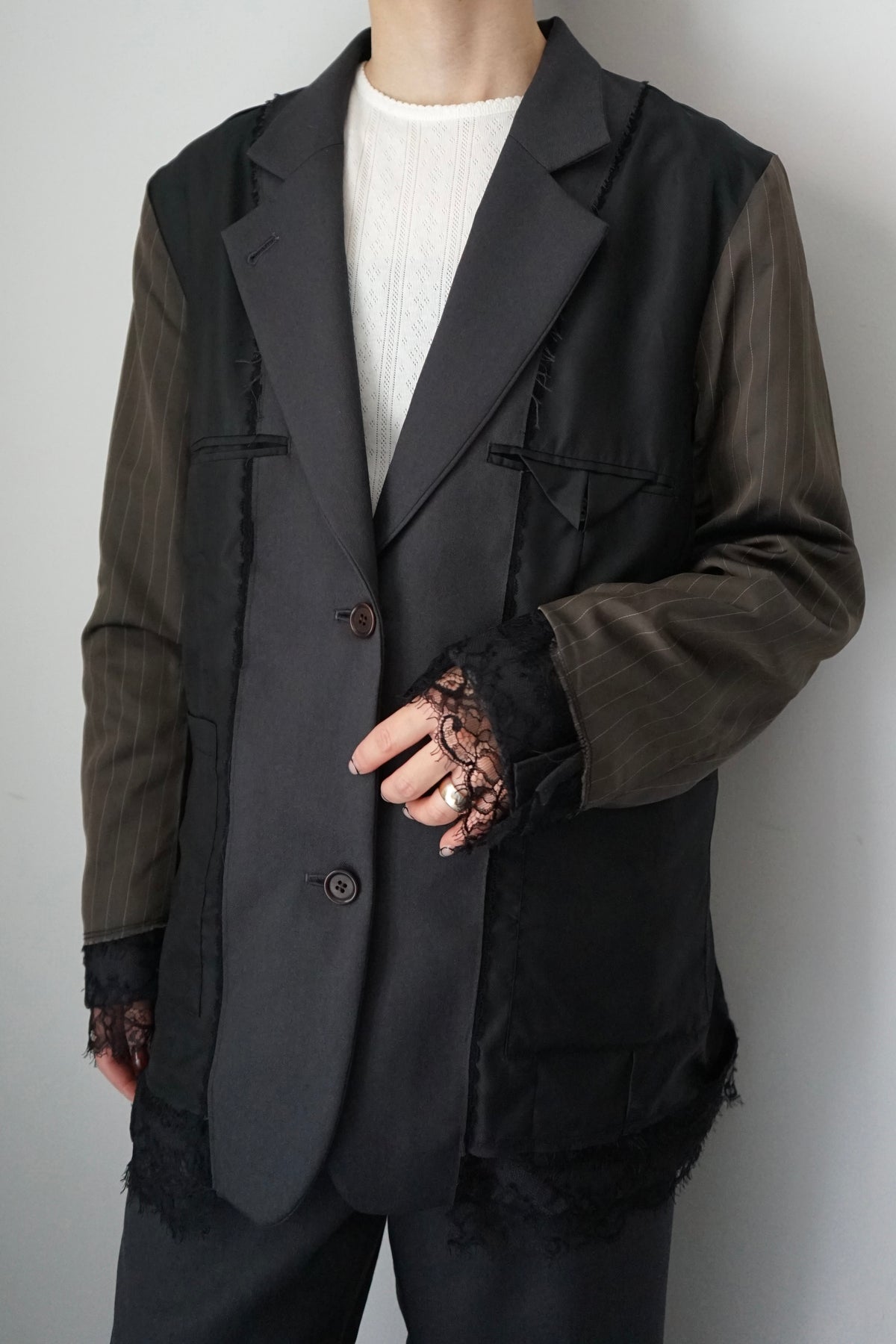 【EUCHRONIA】Reversible Lace Jacket