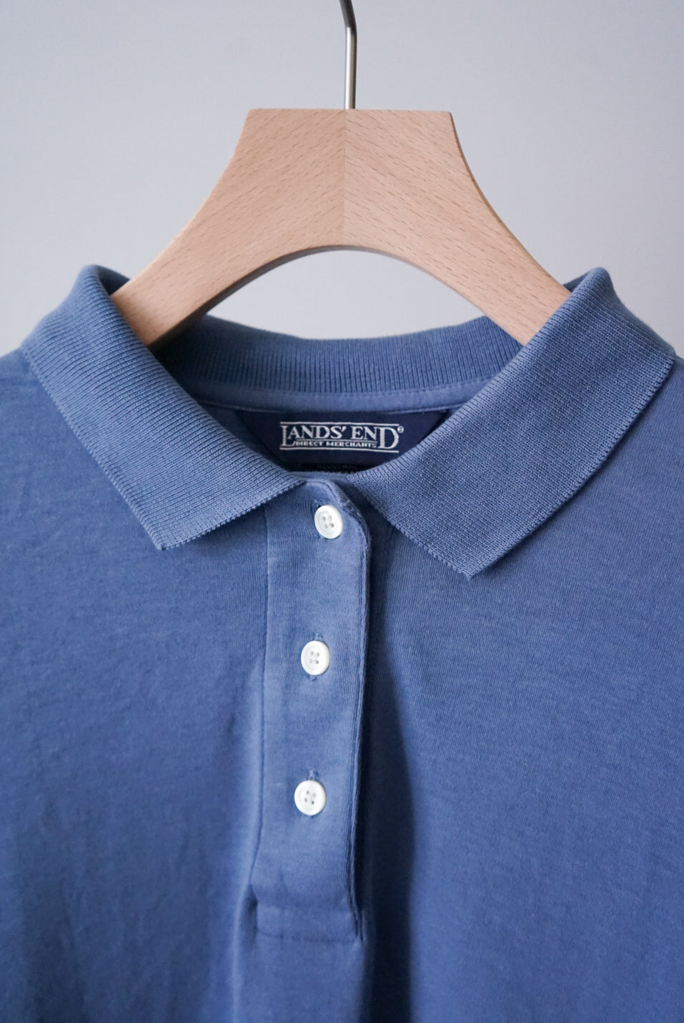 Smoky blue long polo