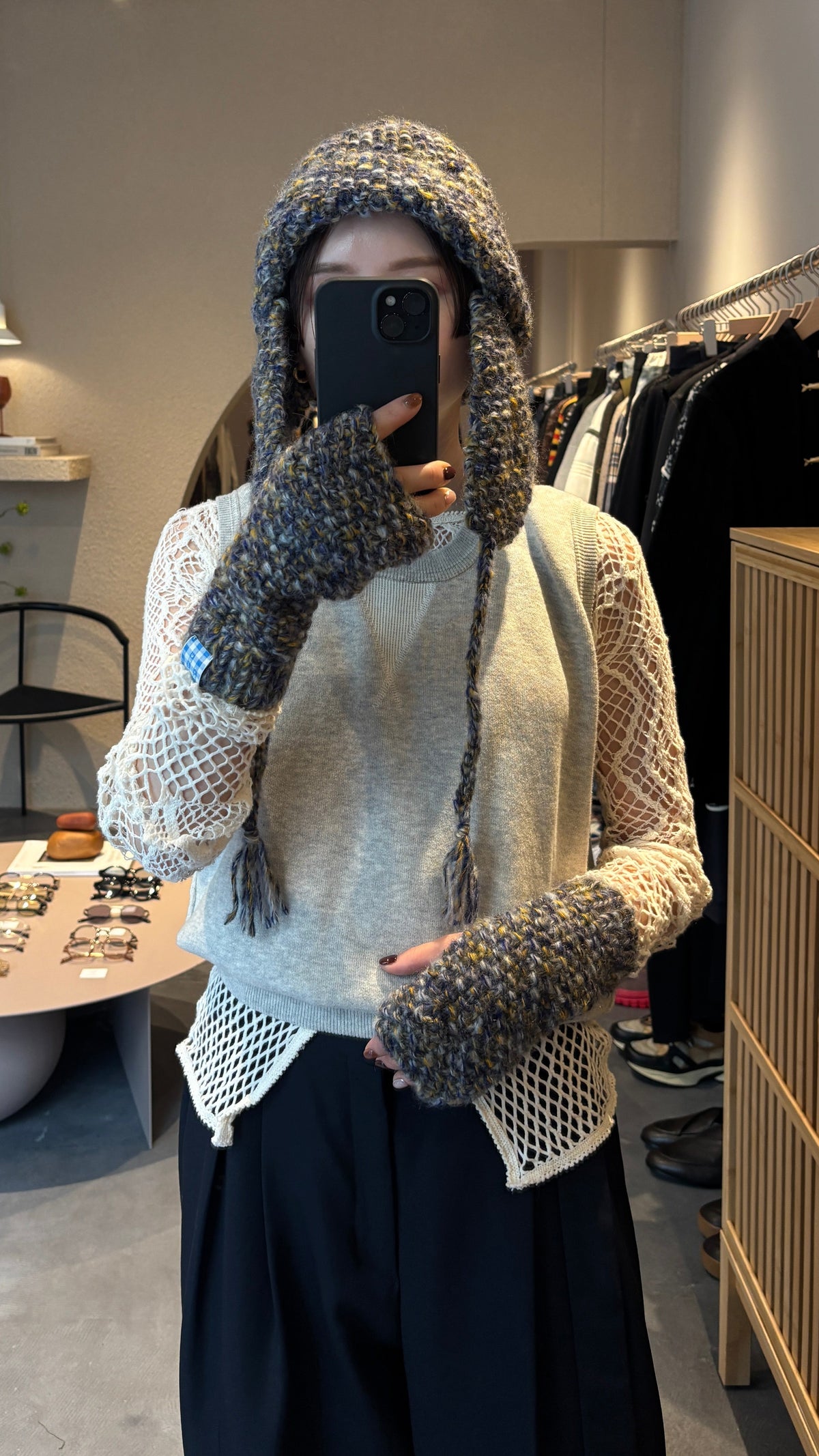【SHOTAHIYAMA】LOOT別注 MOHAIR MIX HAND KNIT GLOVES