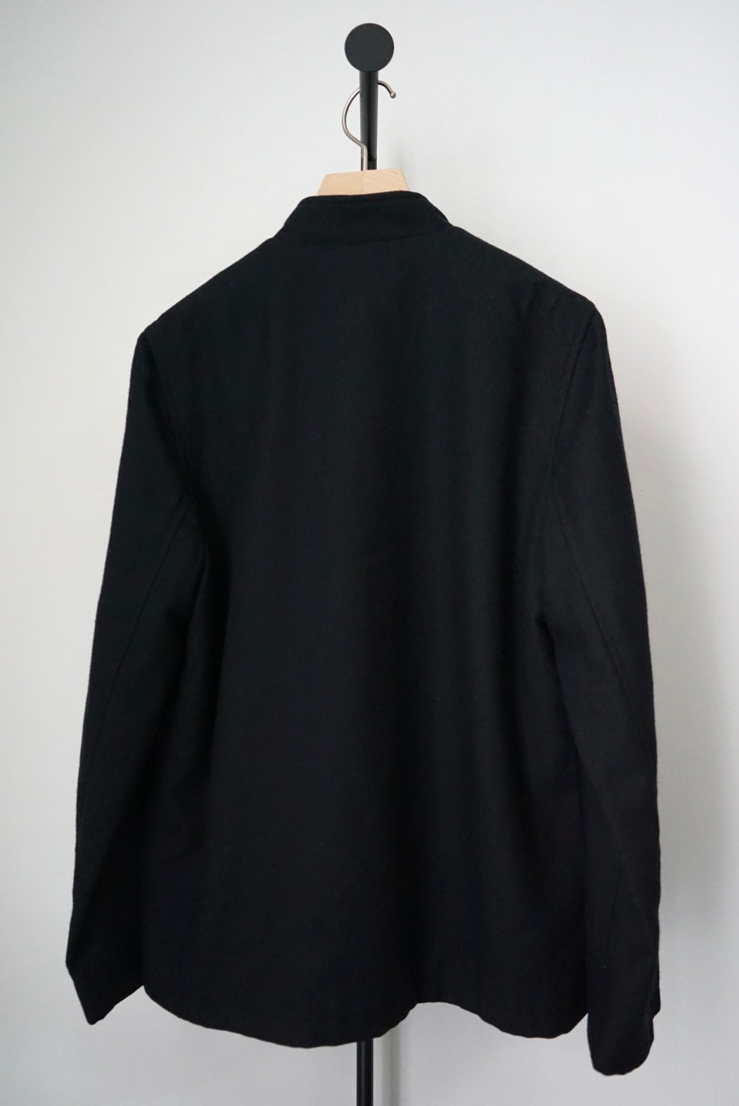 Mao collar wool jacket