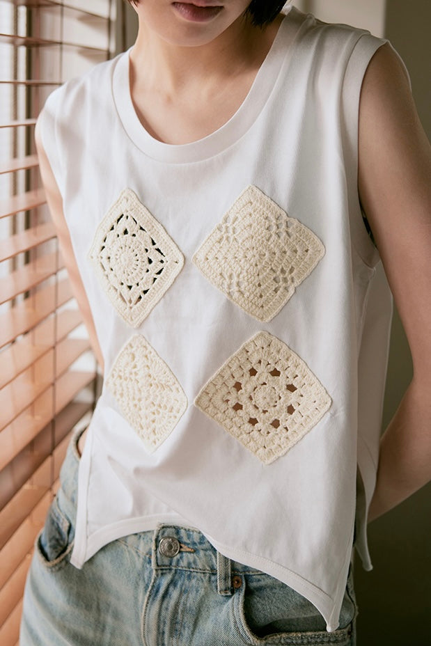 【tyn.TGOR】Crochet tank