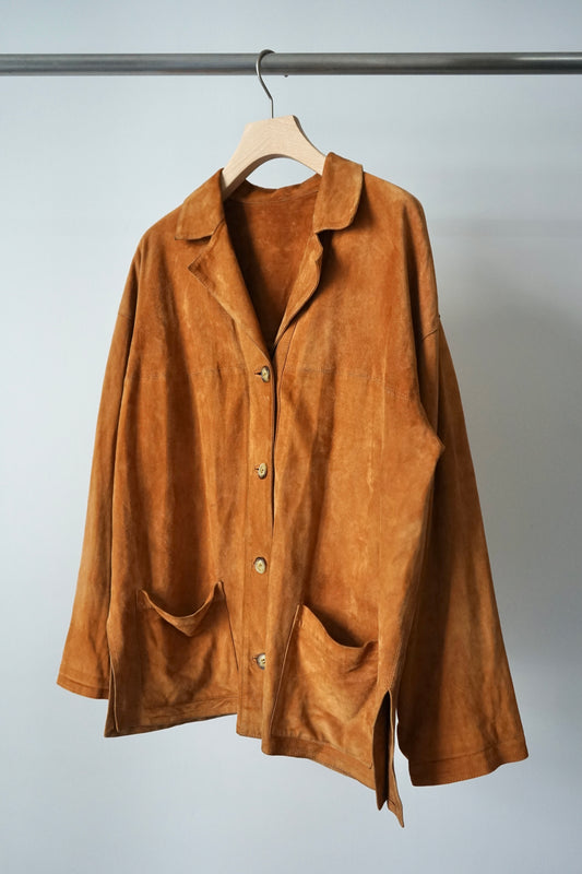 Suede over shirt jacket