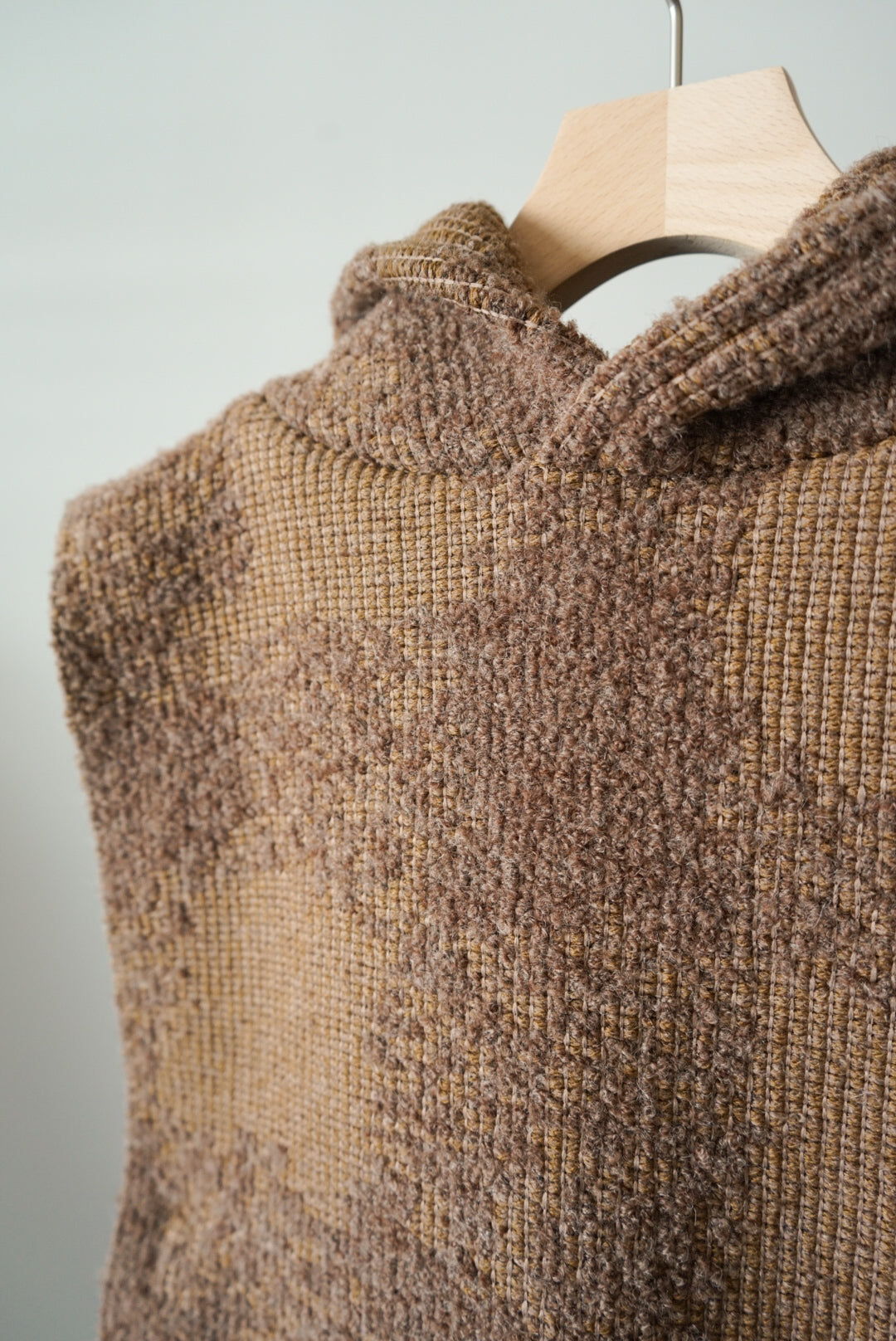 【SHOTAHIYAMA】 desert knit vest hoodie