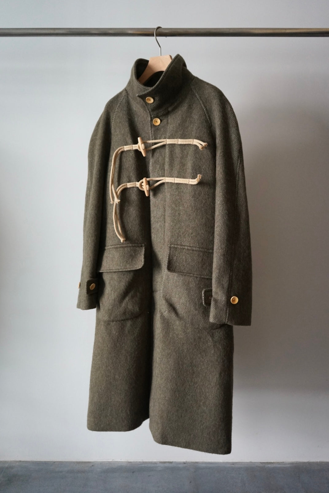【SHOTAHIYAMA】  STAND COLLAR LOOSE WOOL COAT