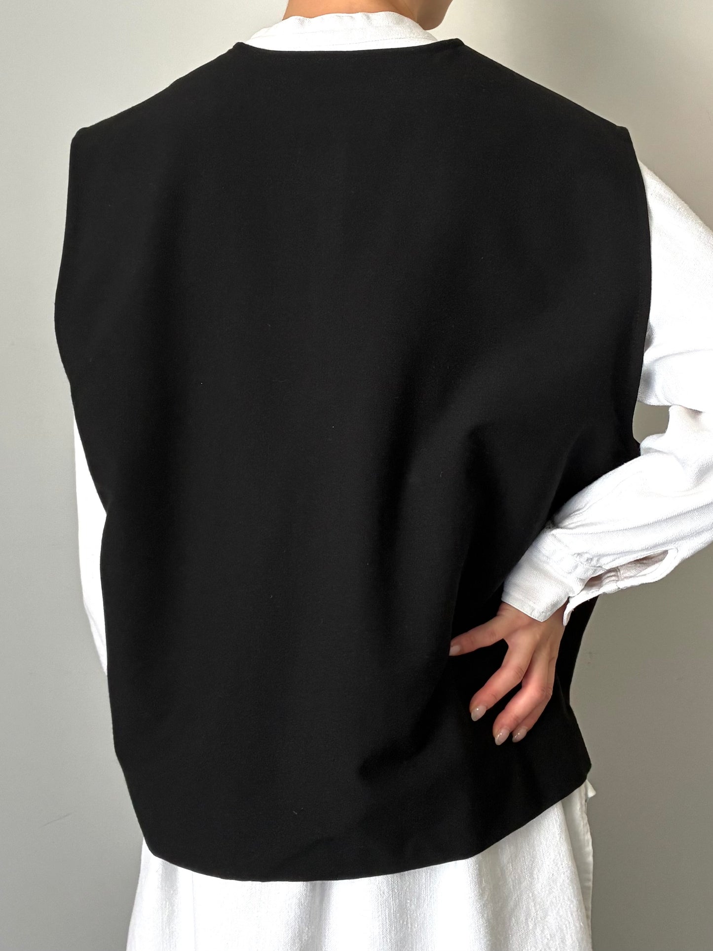 Zipup simple vest made in CANADA