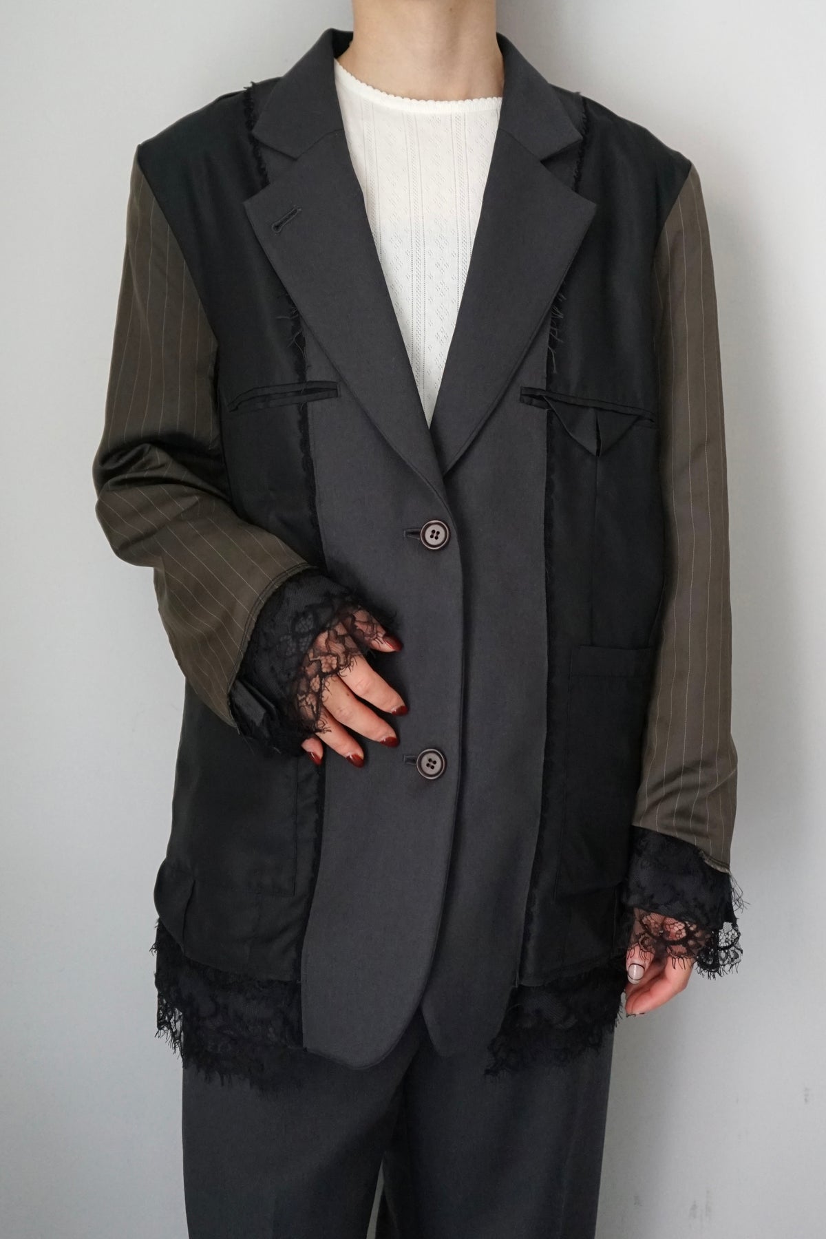 【EUCHRONIA】Reversible Lace Jacket