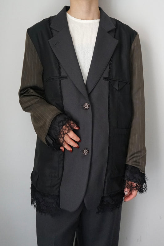 【EUCHRONIA】Reversible Lace Jacket