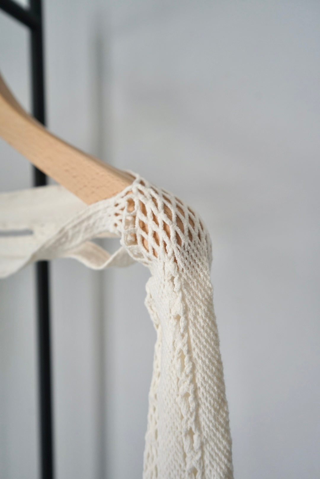【EUCHRONIA】Stretch Lace Short Tops -ivory-