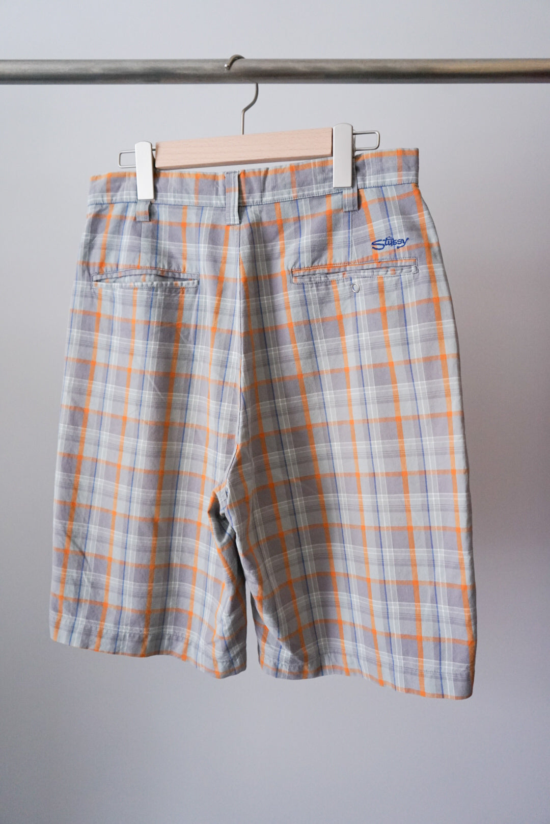 STUSSY check short pant