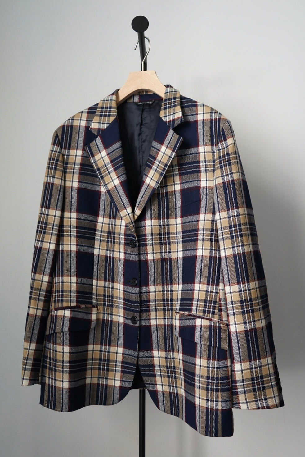 3B check tailored jacket made in Italy