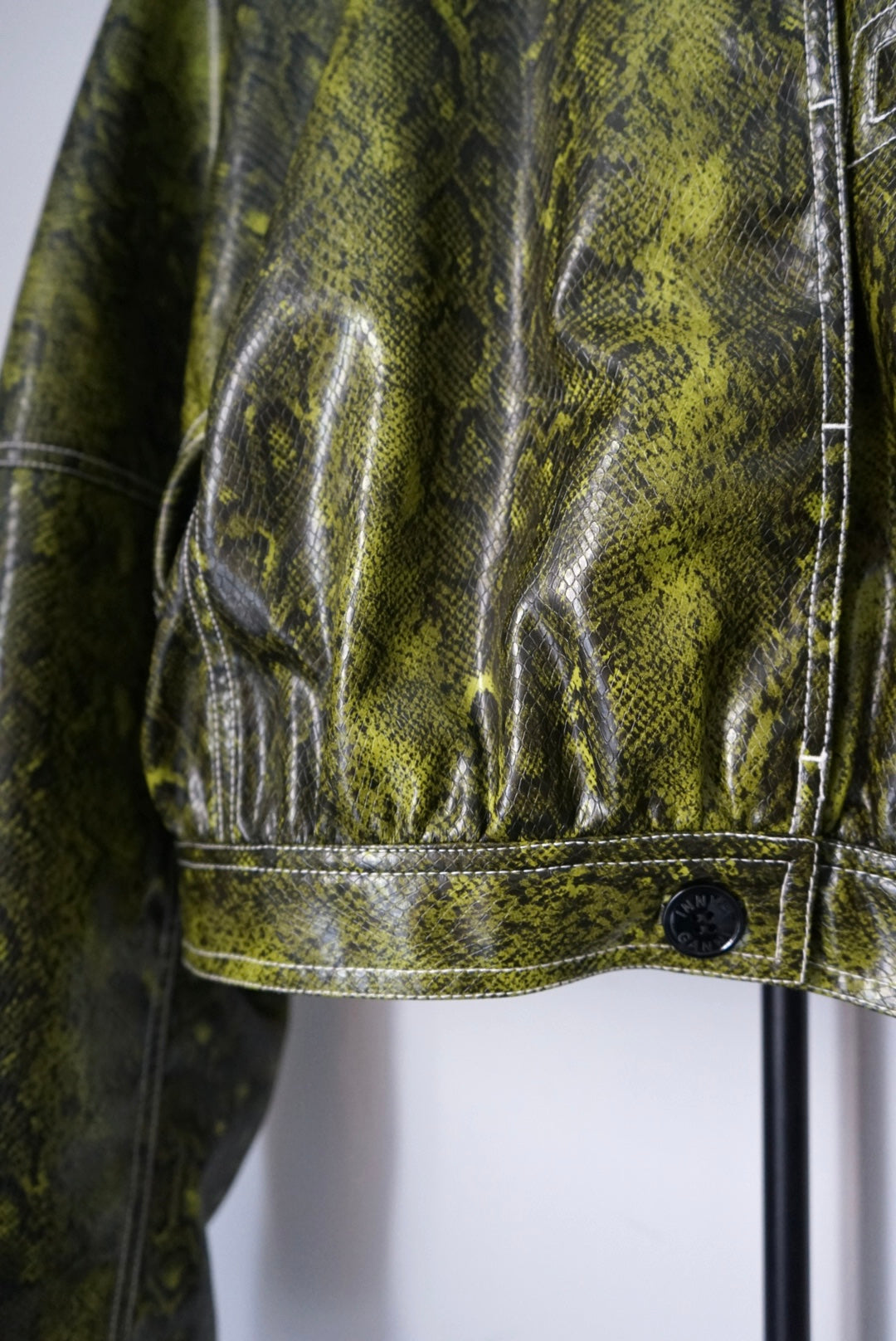 "GANNI" python short jacket