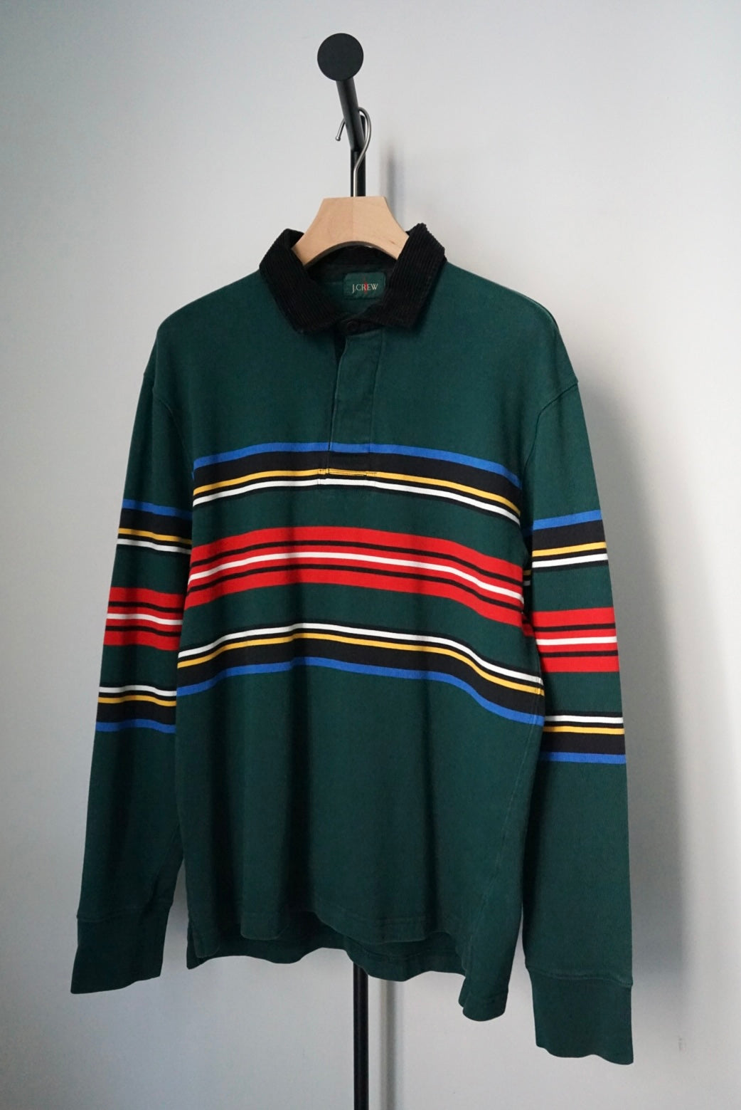 Coduroy collar rugby shirt