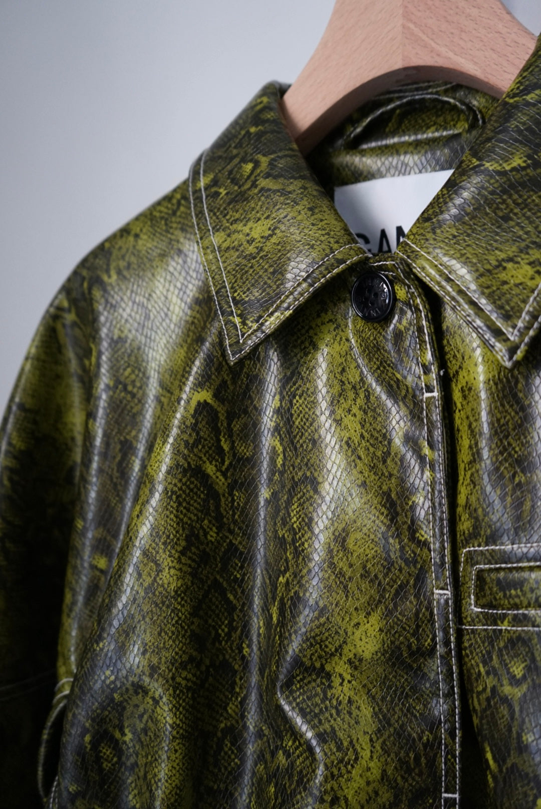 "GANNI" python short jacket