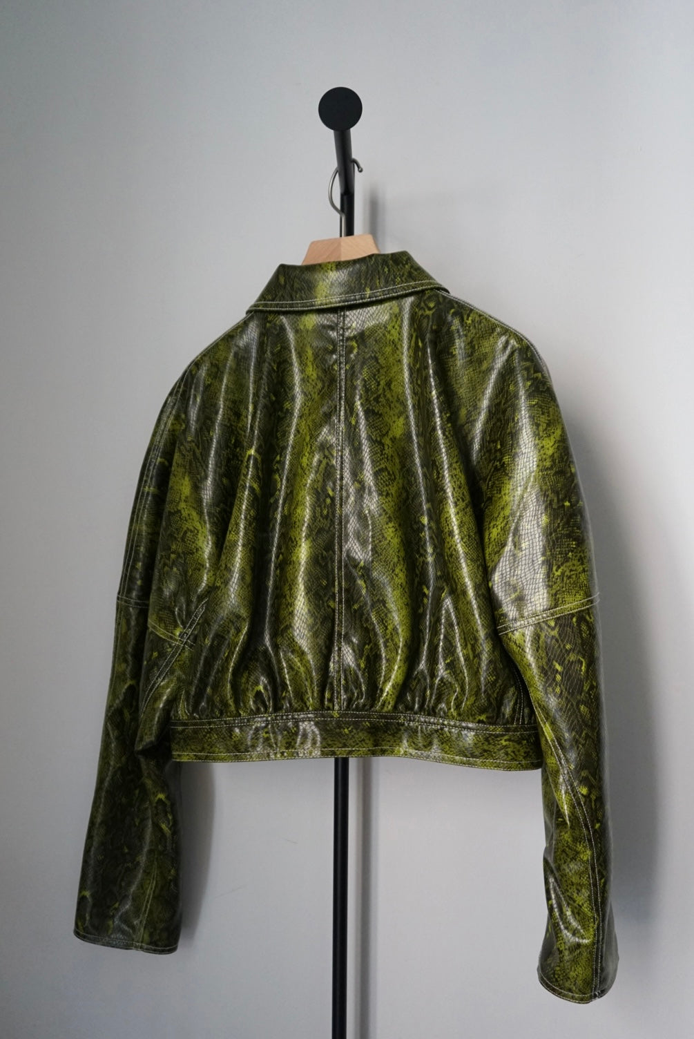 "GANNI" python short jacket