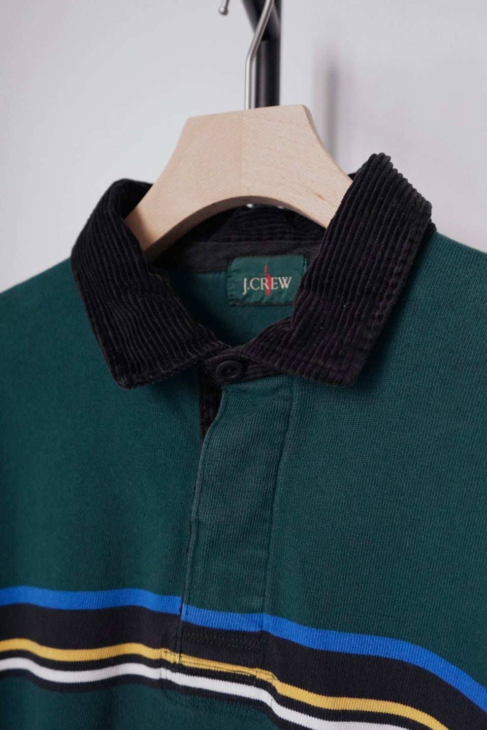 Coduroy collar rugby shirt