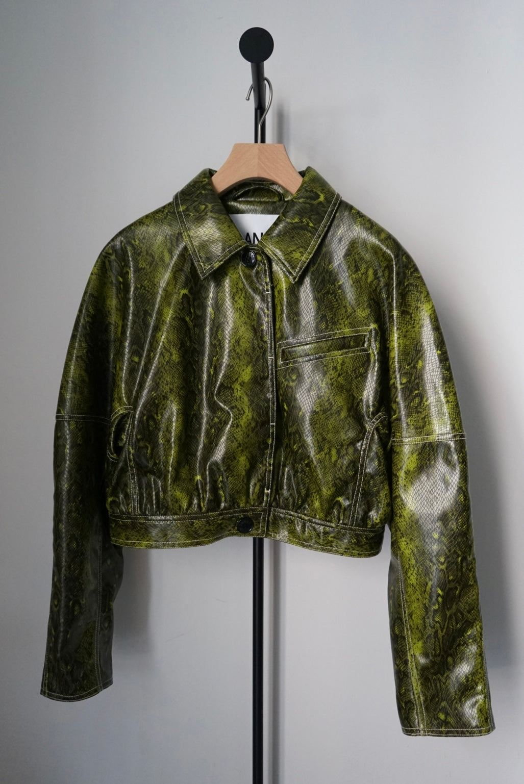 "GANNI" python short jacket